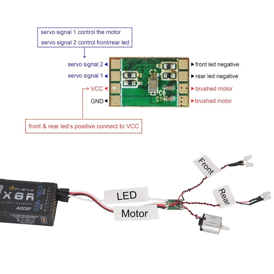 DasMikro 1S 3A ESC Micro Speed Controller With Light Control for 1/87 - 1/43 - Image 2 of 4