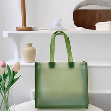 Transparent Clear Tote Bag PVC Jelly Bag New Cosmetics Shopping Bag Gift Bag