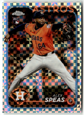 2024 Topps Chrome MLB No. USC175 Alex Speas Rookie X-Fractor