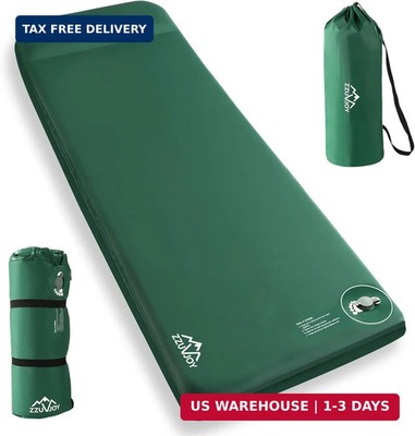 Memory Sleeping Pad, 3.1'' Ultra-Thick Foam Sleeping Mats for Camping, 9.5 R-Valu