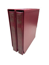 Cartella con custodia Bordeaux simil Marini 22 anelli per album francobolli