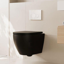 in Wall Toilet Bowl, Elongated Wall Hung Toilet, Wall Mounted Toilet with Soft C