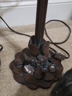 Metal Base Tiffany Style Lotus Water Lily Stained Glass Handcrafted Table Lamps — photo 5