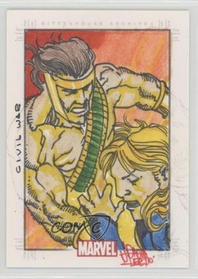 2010 Marvel Heroes & Villains SketchaFEX 1/1 Jay David Lee Auto Sketch 6or