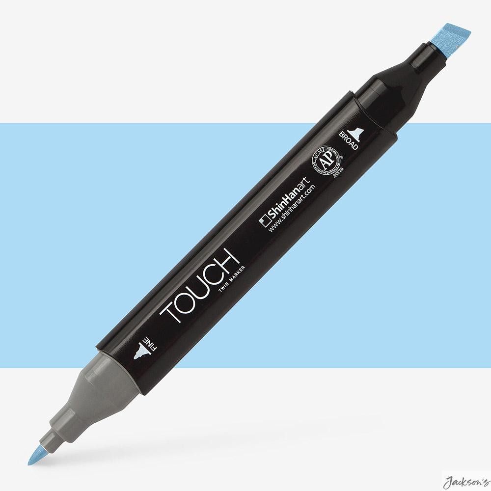 ShinHan Touch Twin Marker Pen Alcohol Ink Pale Blue Light PB185 Illustration