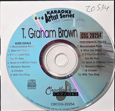 20534 T GRAHAM BROWN CHARTBUSTER   KARAOKE CDG LOT MAIL