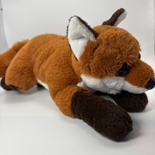 FAO Schwarz Red Clever Fox Plush Stuffed Animal 16" Floppy Stuffy Toy Nursery