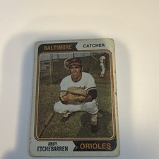 Topps 1974 Andy Etchebarren #488 Baltimore Orioles Base Set Baseball Card