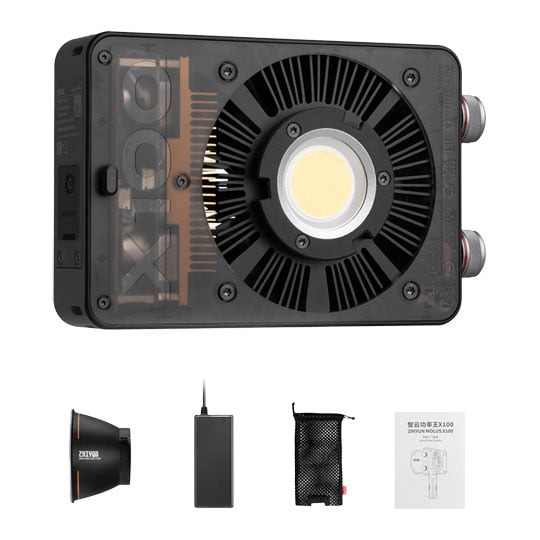 Zhiyun Molus X100, 100W, DynaVort Cooling System, 3881 Lux, 2700k-6500k CCT, CRI