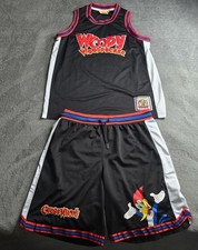 Vintage 2002 Universal Studios Woody Woodpecker Jersey Shorts Set Mens Large