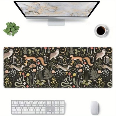 40*90cm1pc Extra Large Mouse Pad & Desk Mat - Dark GreenBlackBrownBeigeGrayWhite