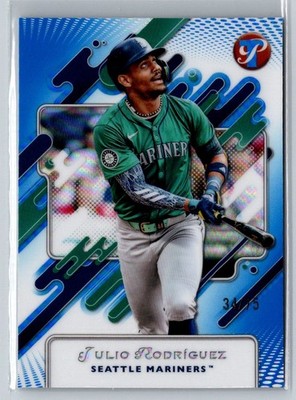 2025 Topps Pristine - Julio Rodriguez #205 Blue Refractor /75