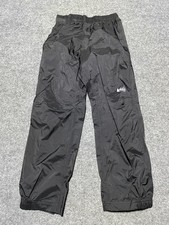REI Co-op Kids' Rain Pants Size Small 8 Black Nylon Activewear Outdoor Gear