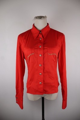 ECKORED ECKO' Damen Hemd Größe M Casual Vintage Baumwolle Lange Arme