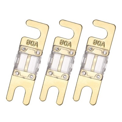 3pcs 80A 125V Mini ANL Fuse Electrical Protection Electronics Blade Fuse
