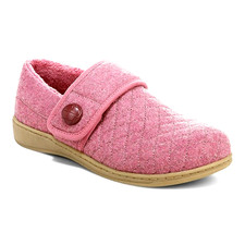 Wmn's Vionic Jackie Quilted Comfort Slip Ons Slippers Pink Sz 8 NWOB Retail 110
