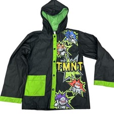 Nickelodeon Kids TMNT Raincoat Hooded Jacket Ninja Turtles Small