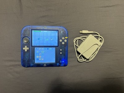 Crystal Blue Nintendo 2DS Handheld Console Toys R Us Exclusive with Charger
