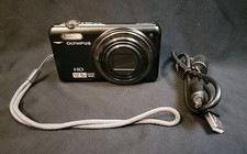 Olympus VR-320 Compact Digital Camera 14MP 12.5x Zoom Model Black With Charger