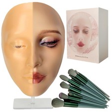 Makeup Practice Board,5D Silicone Makeup Mannequin , Reusable Practice Eye Gi...