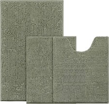 BYSURE Sage Green 1'5" x 2'8" Rectangular x2, U Shape x1 , Green-sage