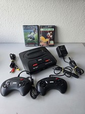 🕹 Sega Mega Drive II Console Bundle - 2x Controllers - power supply av Cable 