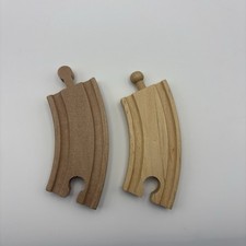 Wooden Train Track Small Curve Pieces Mixed
