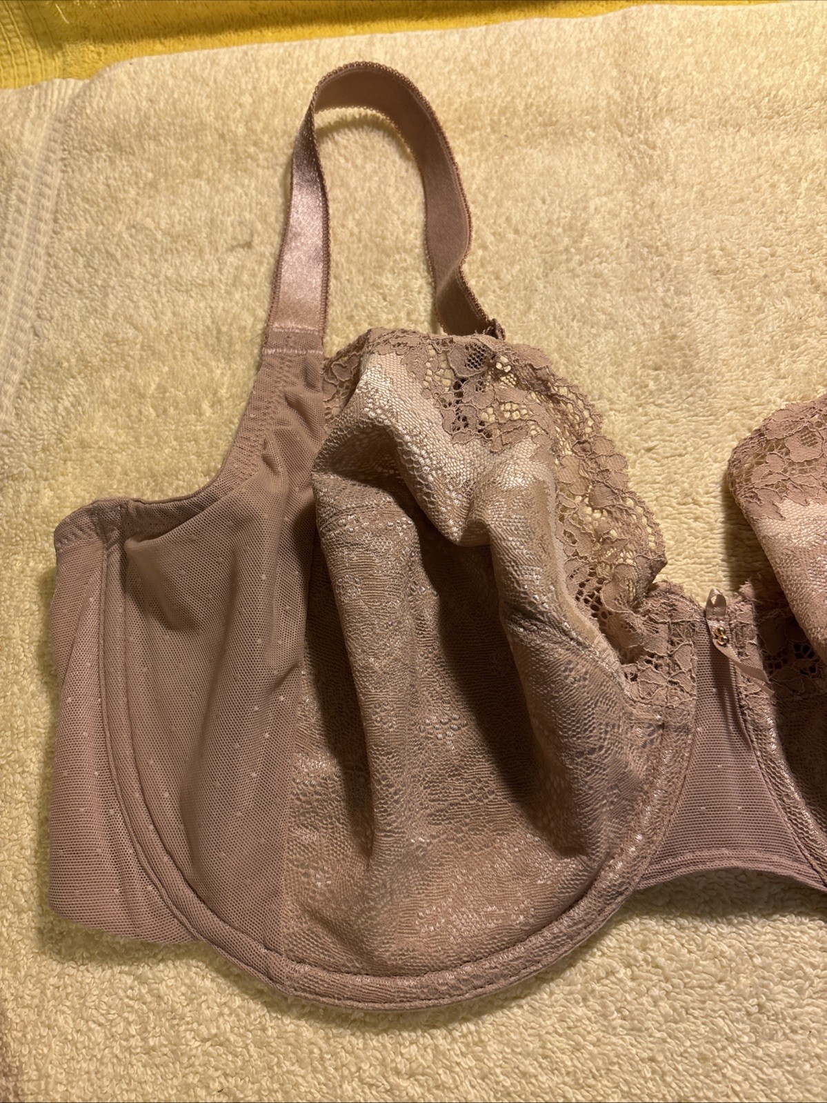 WACOAL Bra BASIC BENEFITS Underwire Lace Beige 85… - image 5
