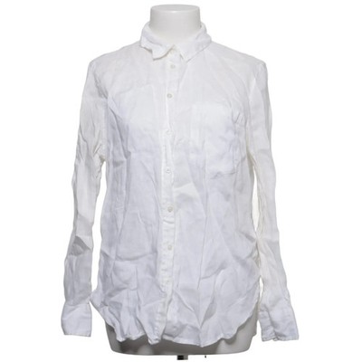 H&M, Hemd, Größe: S, Weiß, Leinen, Einfarbig, Damen #igo