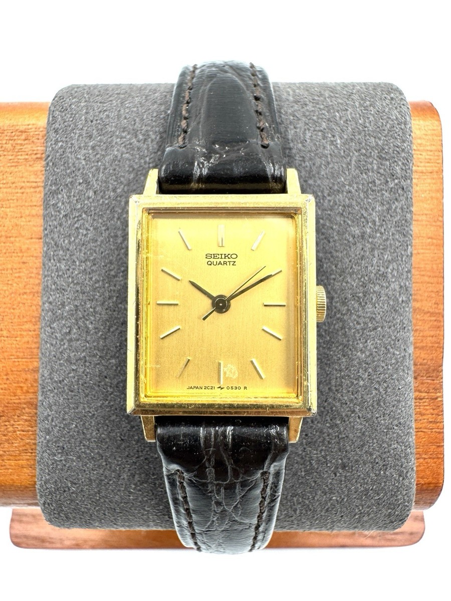 SEIKO Women's Quartz Watch Tank 2C21-5190 18mm From Japan -e322 | eBay