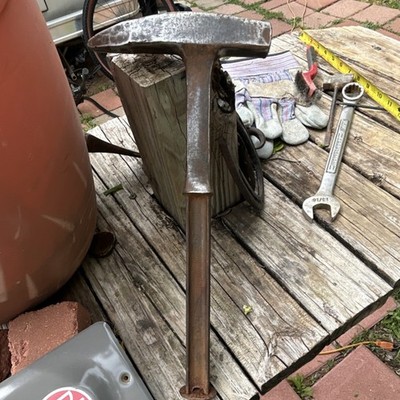 Vintage Large Blacksmithing Hammer Forging Tool Iron