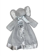 Bearington Baby Collection Elephant Lovey Satin Bow Security Blanket 15