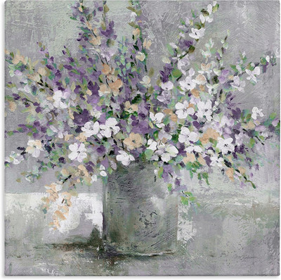 Blossoming Aster Flower Bouquet, Designed by Carol Robinson, 24 X 24, Canvas Wal