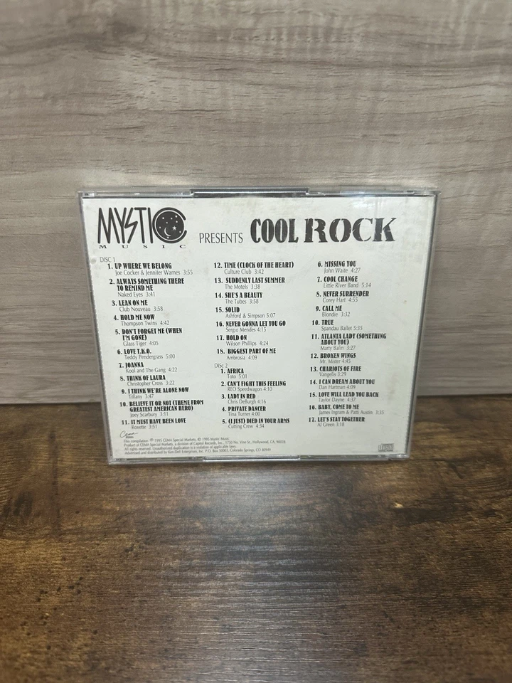 Mystic Music Presents Cool Rock (2-CD 1995) Naked Eyes Toto Mr Mister, Discs VG - Imagem 2 de 4