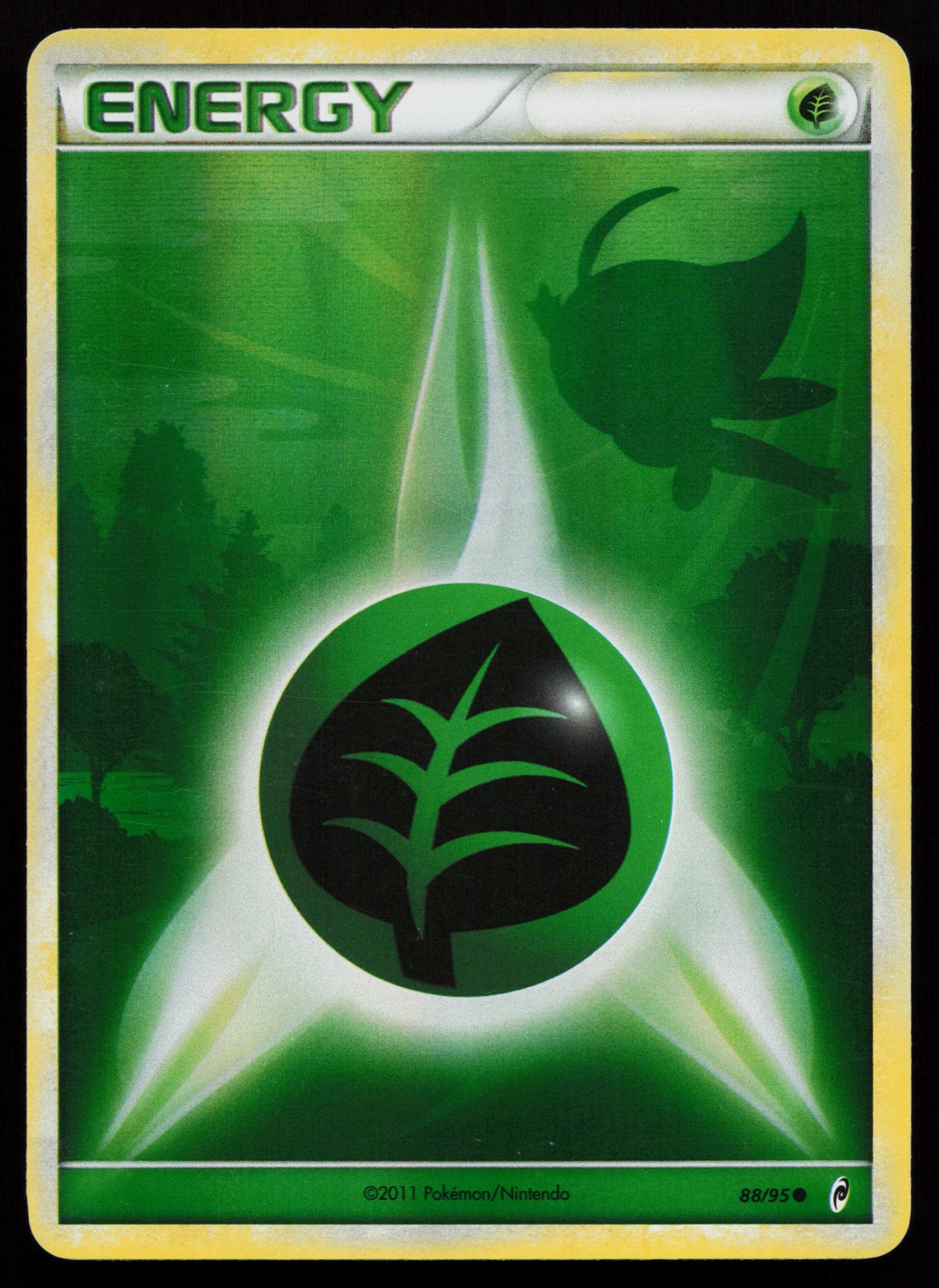 Grass Energy 88/95 Call of Legends Holo Pokémon Card
