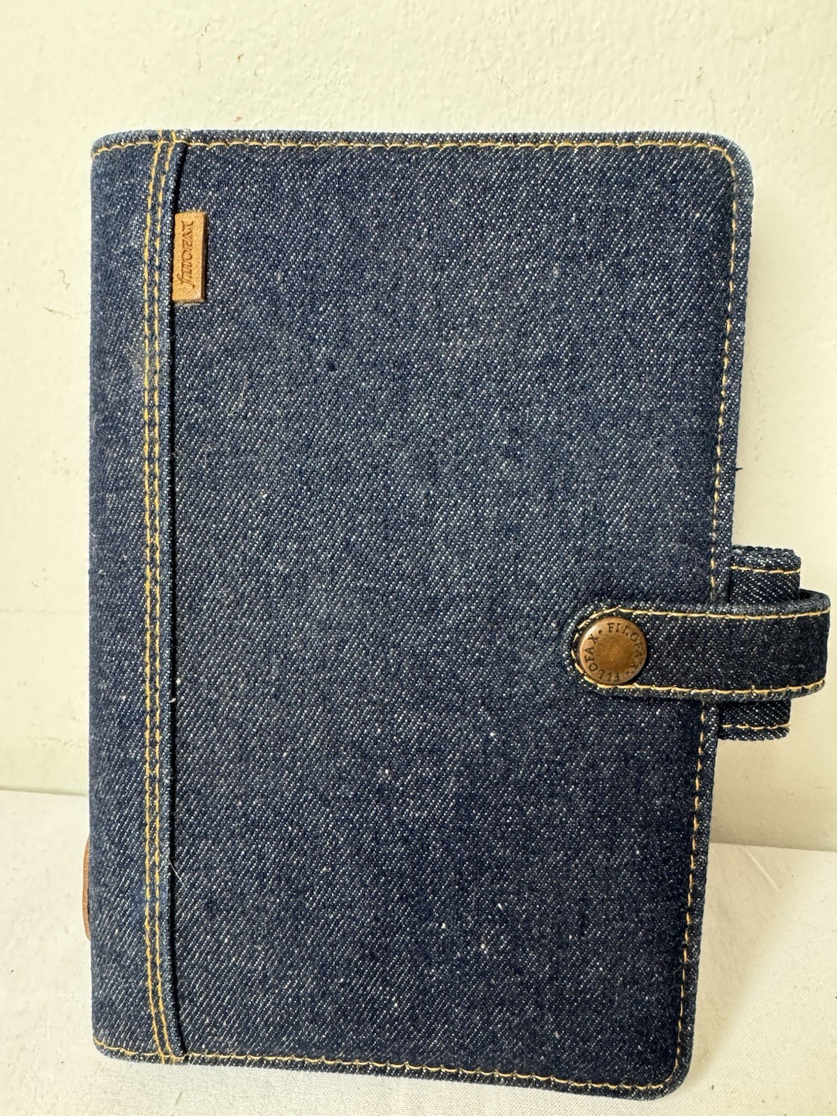 Vintage 2003 Denim Filofax Personal Organiser 7 1/2”x5”/rare BX47