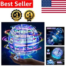 LED Flying Orb Ball - Kids' Boomerang Toy with AI Flight Modes  Safety Features
