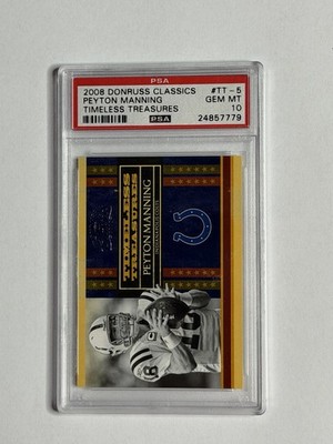 2008 Donruss Classics - Timeless Treasures Peyton Manning #TT-5 /1000