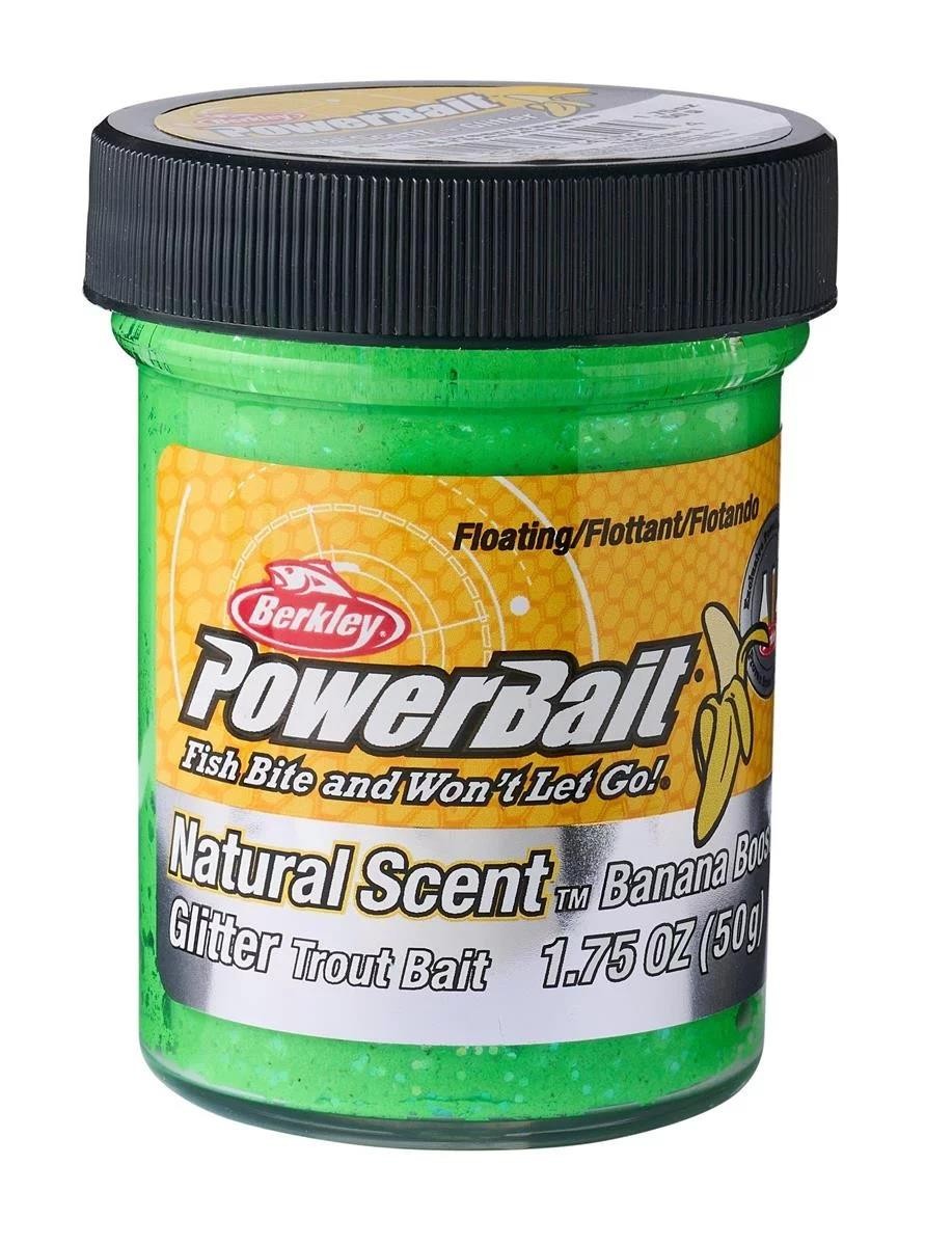 Воблер Berkley PowerBait Fruits Banana Spring Green Forellenteig, 50 г, Teichfischen