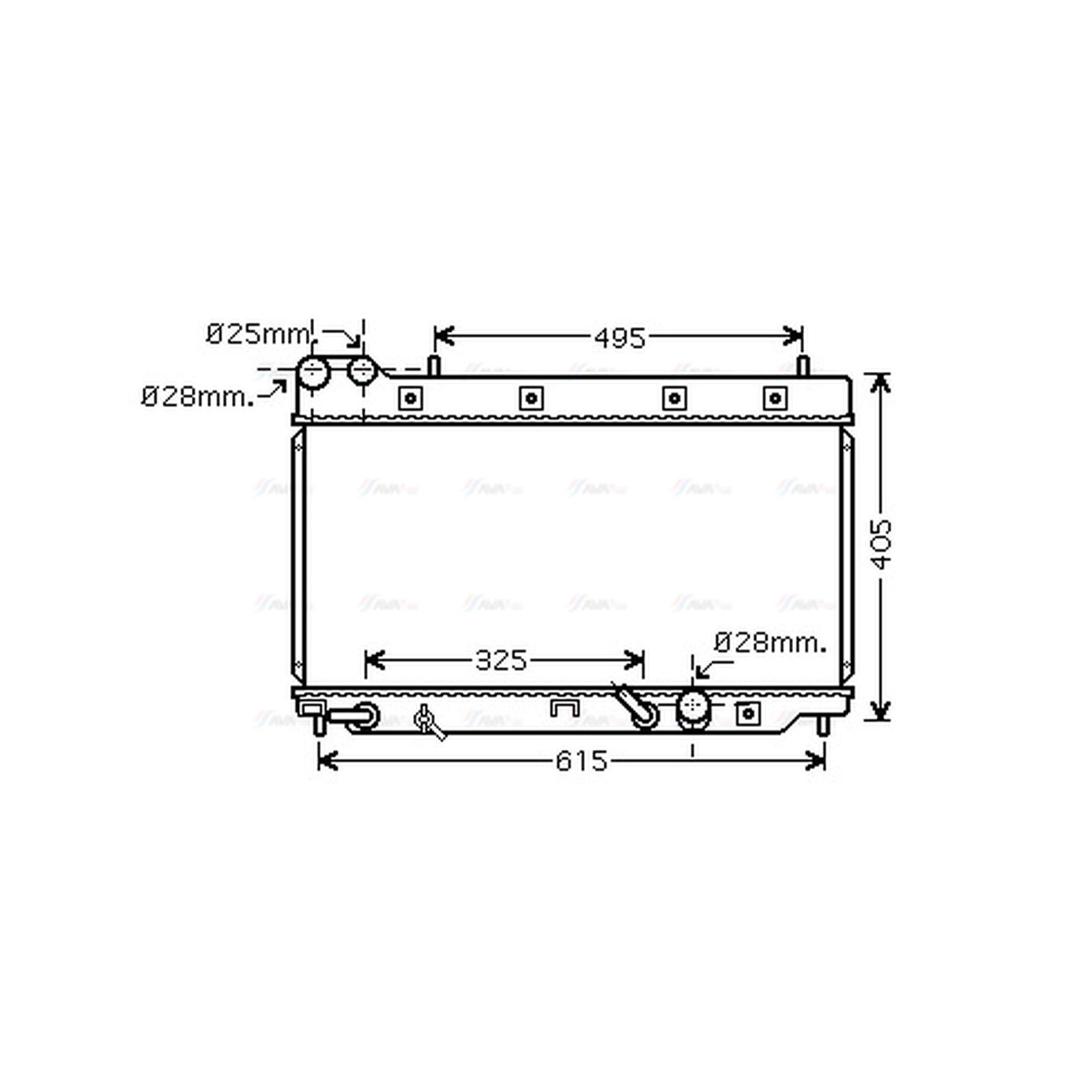 Radiator HD2195 AVA 19010PWAE01 19010PWAJ51 19010PWJZ01 19010PWJZ51
