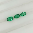 0.66 Ct Natural Zambian Green Emerald Fine Luster Oval Cut Set - G- 183 — photo 2