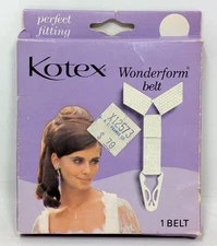 Rare Vintage 1976 Kimberly Clark Kotex Feminine Sanitary Napkin Wonderform Belt