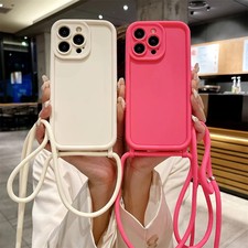 Phone Case For  14 13 15 16 Pro Max 17 Air 16E 12 11 X XS 8 Plus SE2022 Crossbod