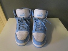 Puma Rebound Layup High Top Sneaker Youth / Women's Size 5 Blue 395109 -01 EUC