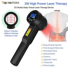 LLLT Red Light Therapy 650nm 808nm Cold Laser for Nerve Pain Muscle Recovery 3W