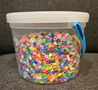 Perler Beads 9000 Pcs Open box, almost full of beads, as pictured, beads only