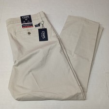 Chaps Straight Fit Chino Pants Men's Size 38x30 Stone Seacoast Wash
