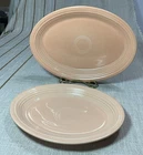 Fiestaware Apricot oval set of 2 -13.5" & 11.25” Serving Platters Plates Fiesta