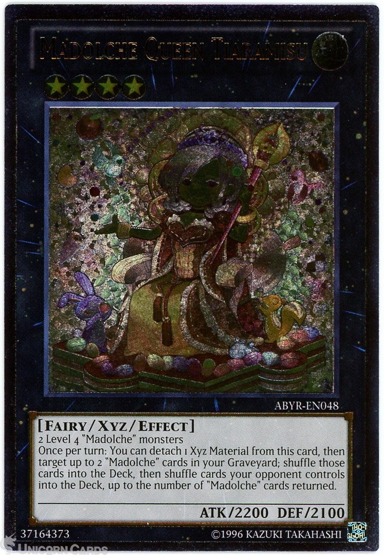 ABYR-EN048 Madolche Queen Tiaramisu Ultimate Rare UNL Edition Mint YuGiOh Card