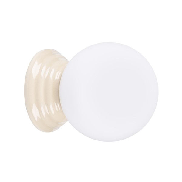 Wandlampe Keramik Glas Beige G9 IP44 Bad KüChe B:12 Cm Wandleuchte Blendarm-image